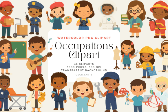 Download Cute Kids Occupations Cliparts - Cliparts Collection