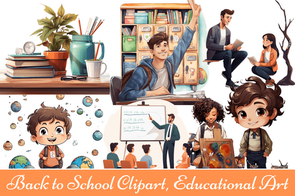 Download Back to School Clipart, Educational Art - Cat Collection