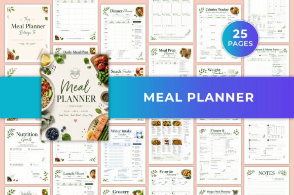 Download Meal Planner KDP Graphic - Premium Bundle