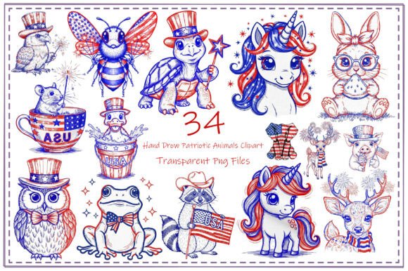 Download Hand Drawn Animal Clipart Bundle - Hand drawn animal clipart Collection