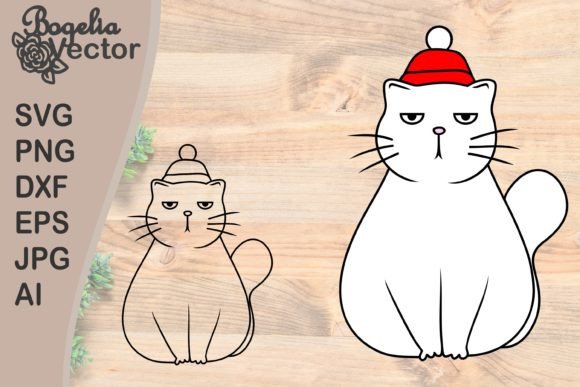 Download Cat in Winter Hat, Christmas  Cat - Cat Collection